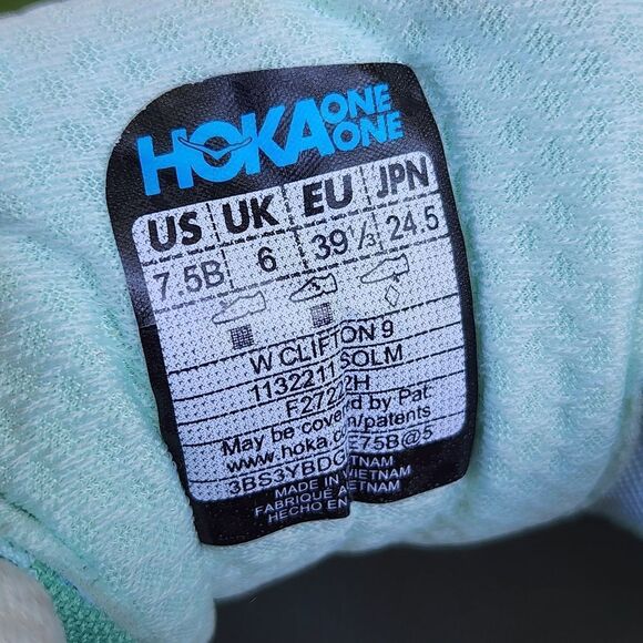 HOKA CLIFTON 9 - Womens Athletic Shoes - SIZE 7.5B - Picture 9 of 9